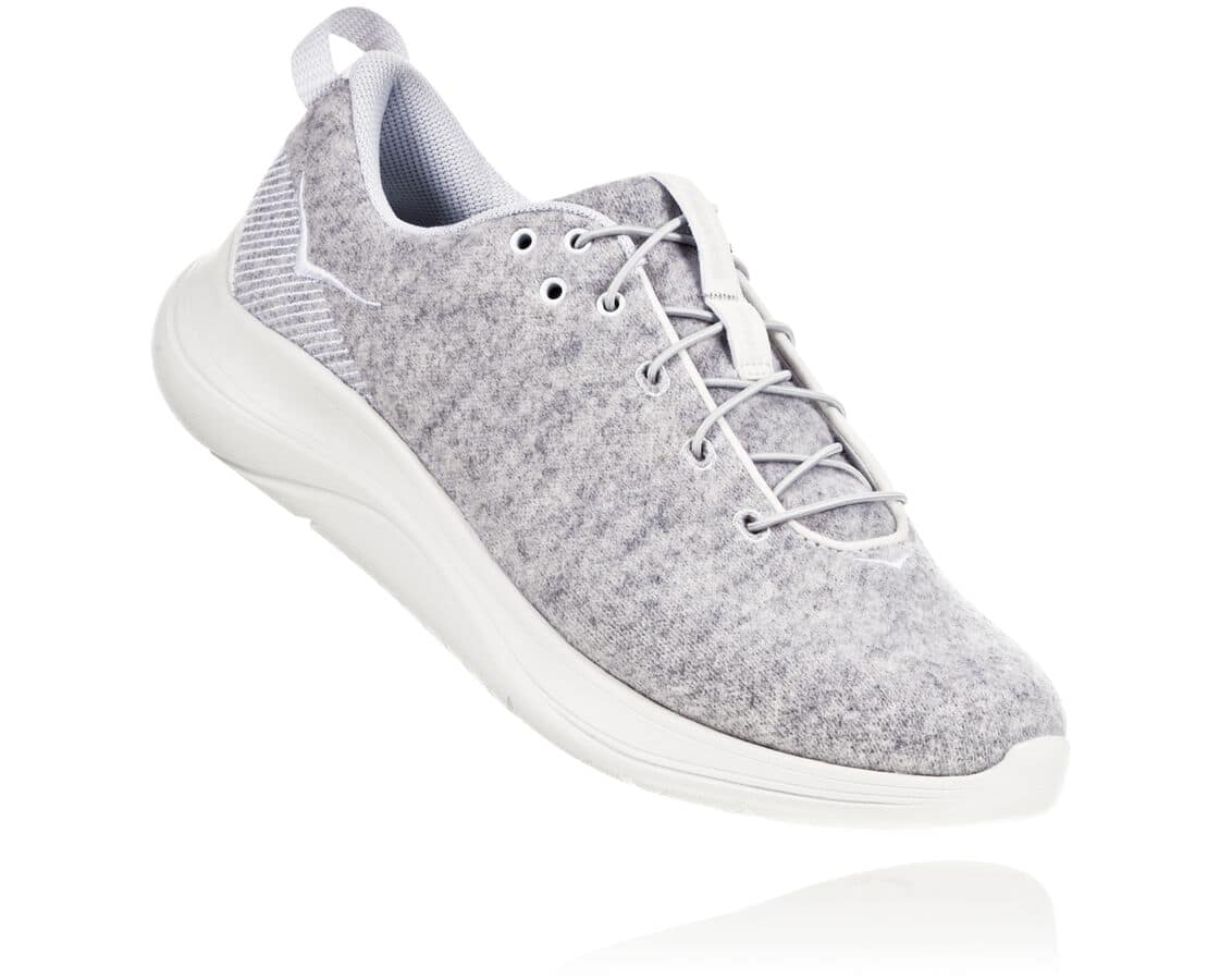 Hoka One One Hupana Flow Wool Hupana Flow Wool Női Gyalogló Cipő Szürke [NXURK-9573]